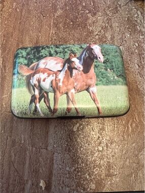 Armored Wallet with Horse Print Design